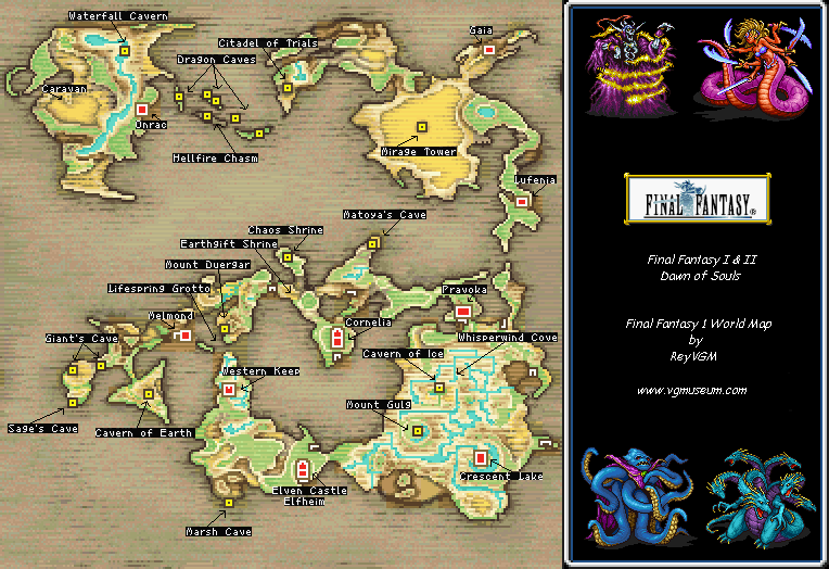 Final Fantasy 1 World Map