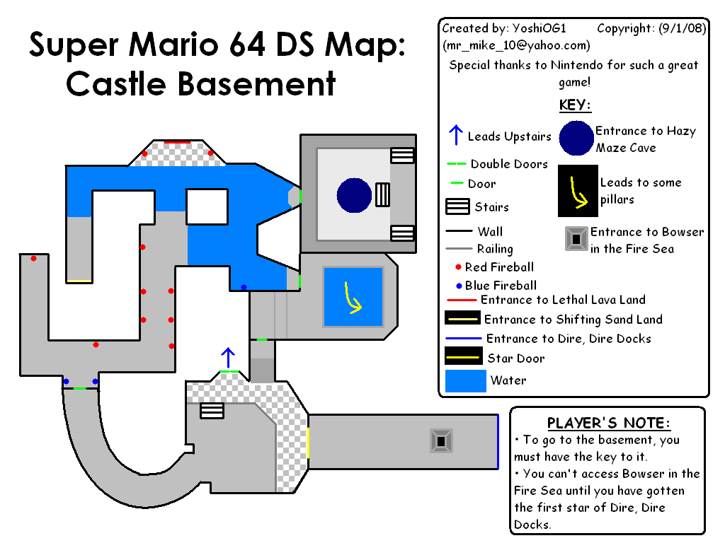 Sm64 Castle Map