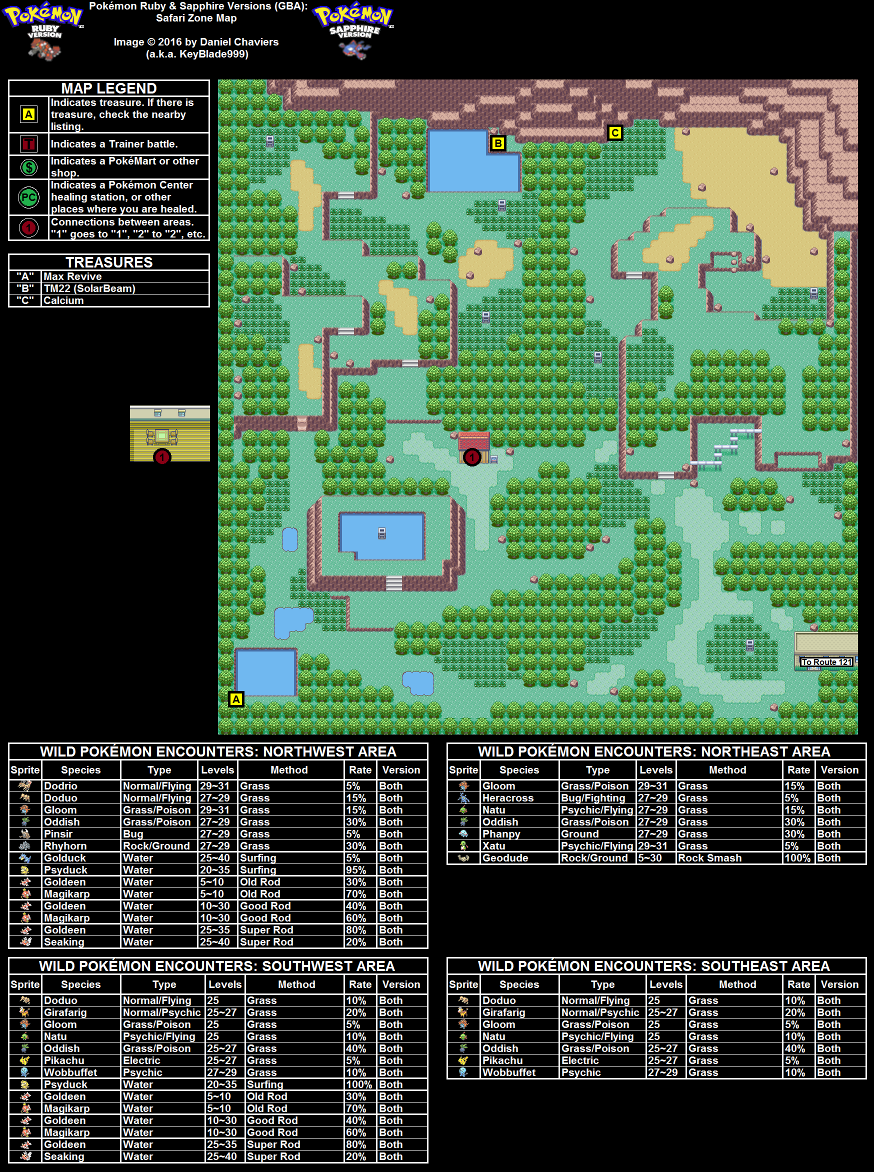 safari zone map pokemon