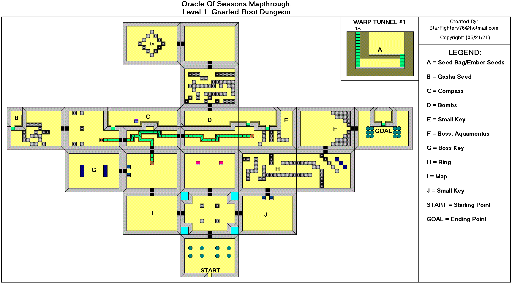 Zelda Dungeon 5 Map