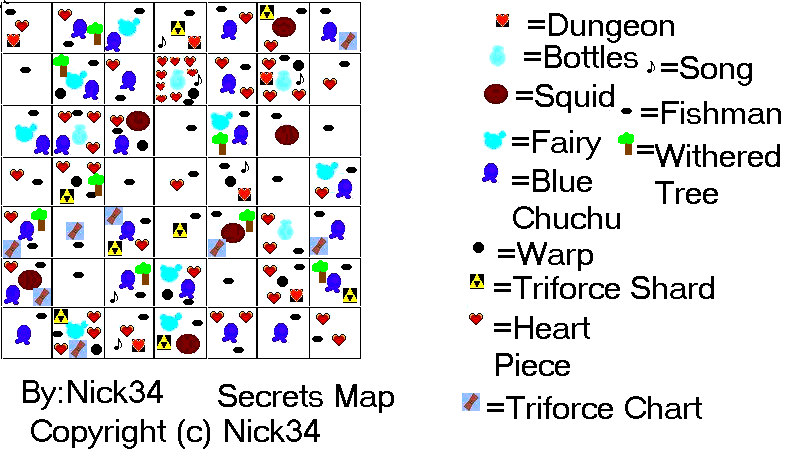 Triforce Charts Wind Waker Gamecube