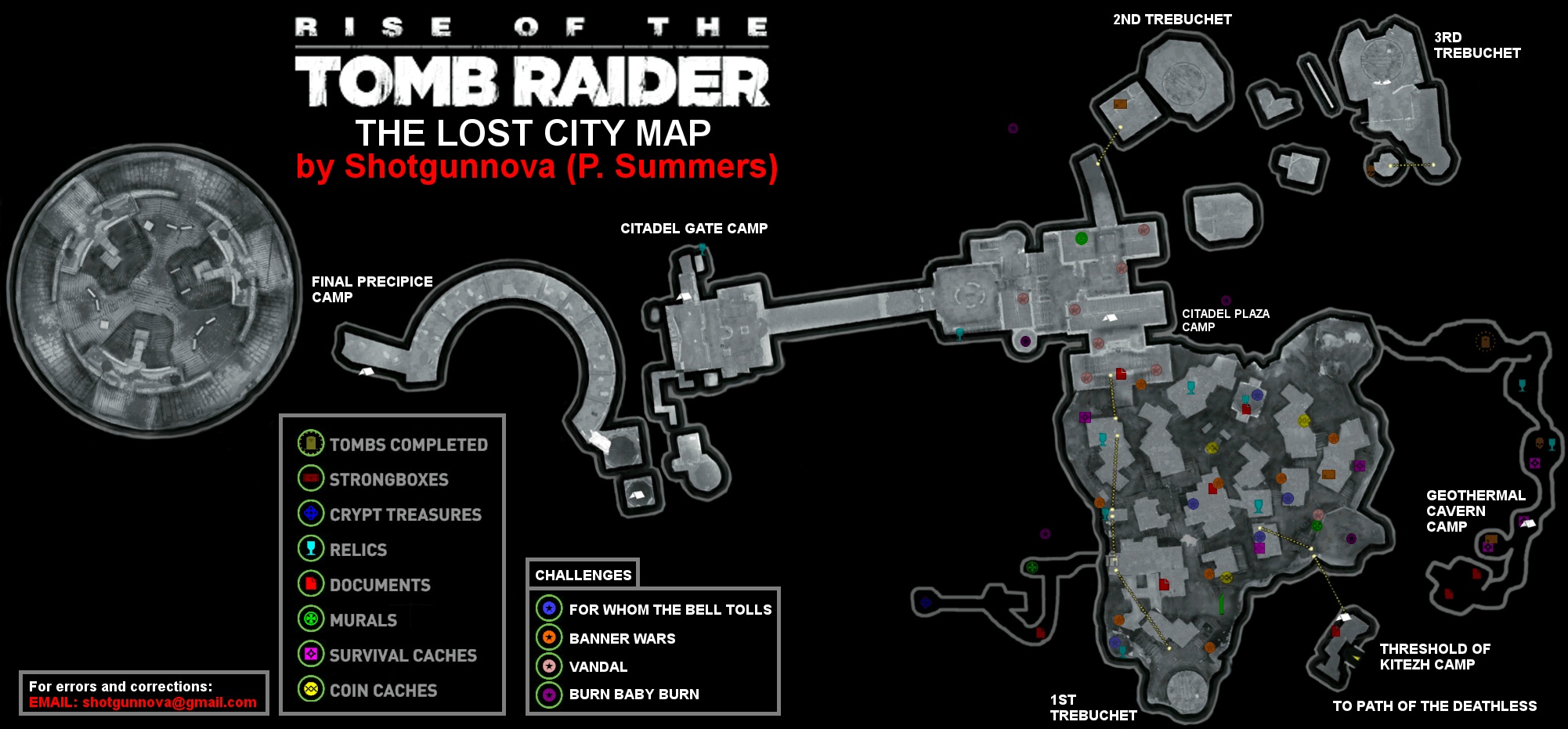 Tomb raider interactive map