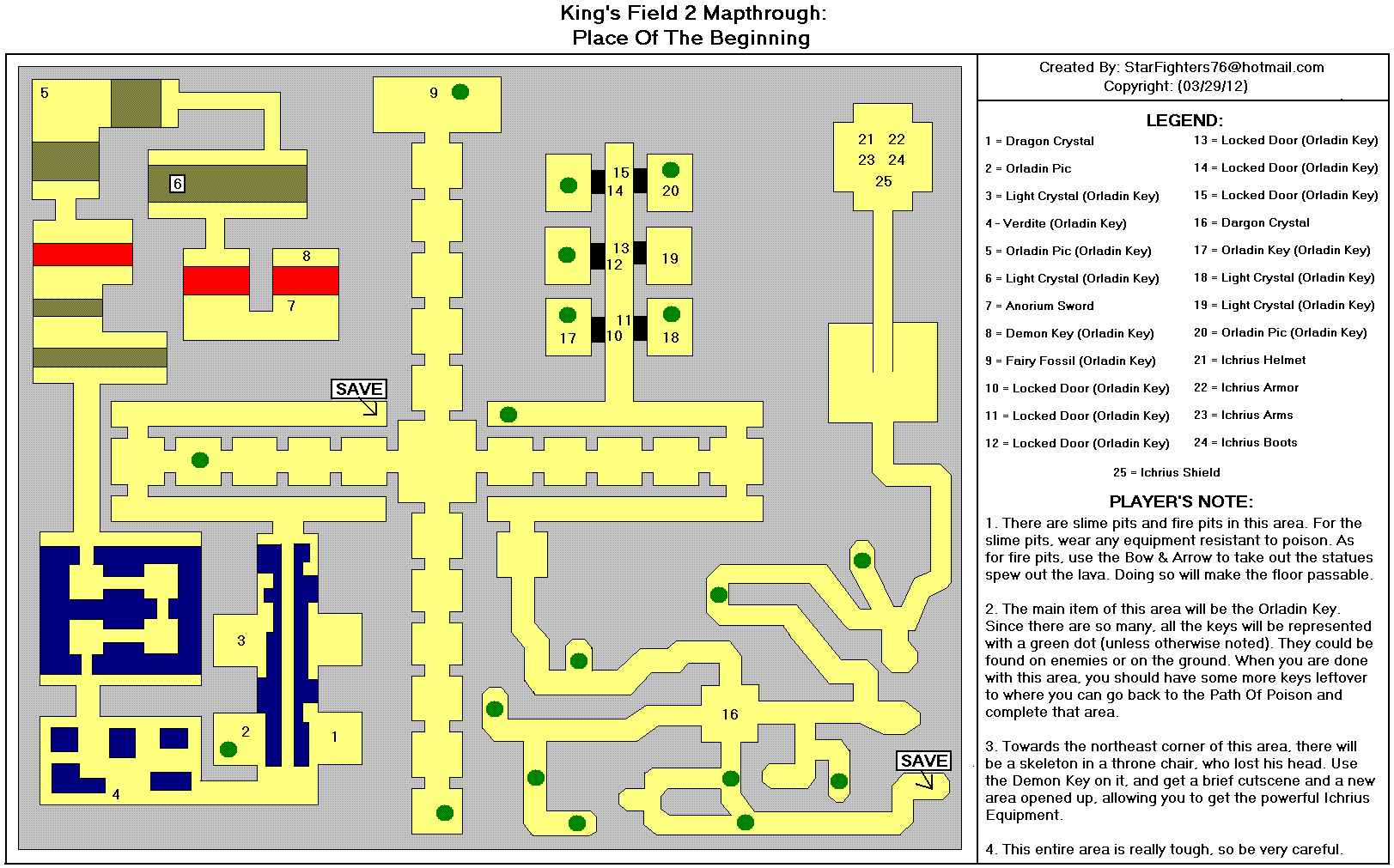 King's Field II Place Of The Beginning Map (GIF) - StarFighters76 ...