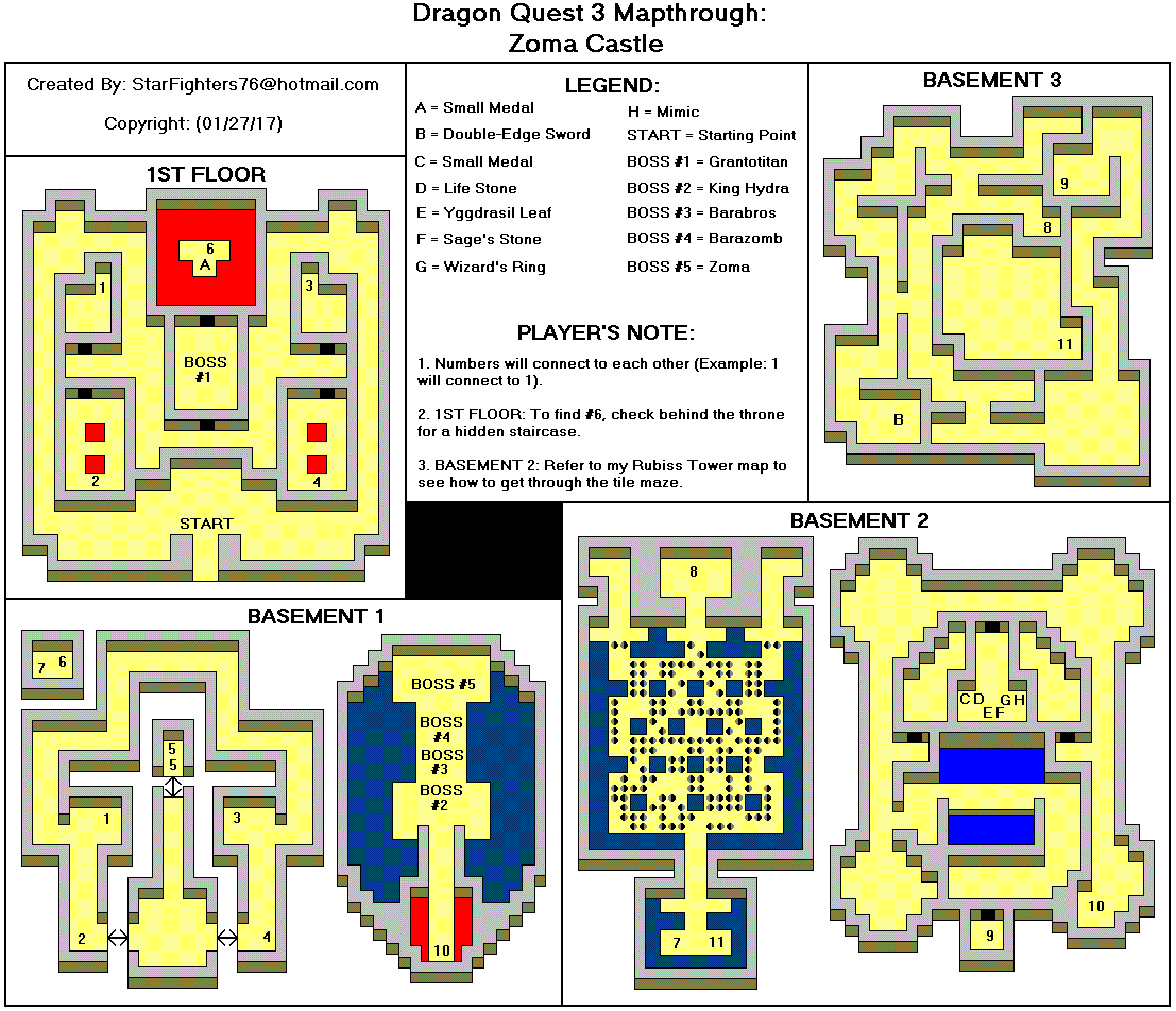 Dragon Quest III Zoma Castle Map (GIF) - StarFighters76 - Neoseeker ...